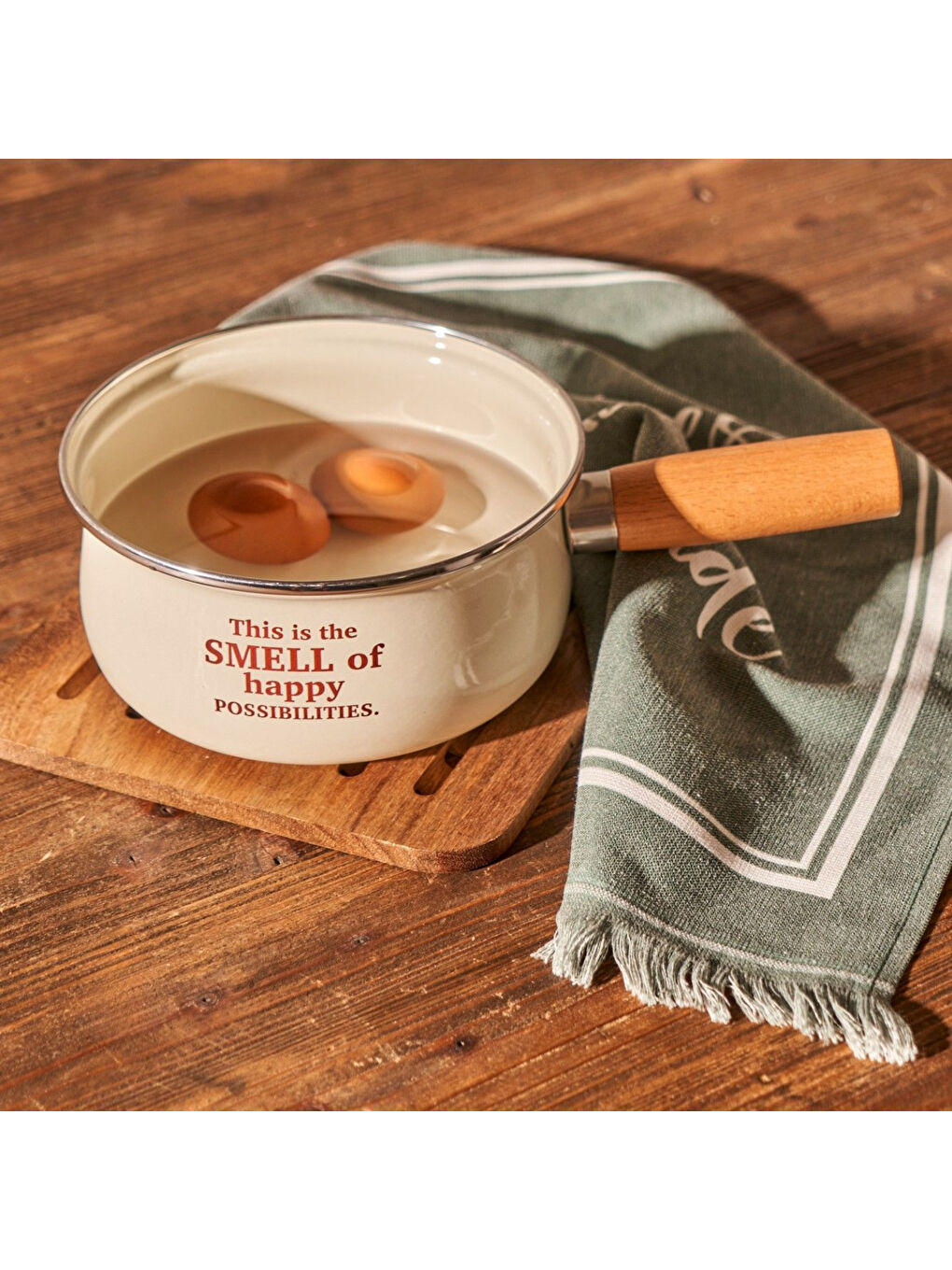 Ekru Cozy Emaye Sos Tenceresi Krem (1,6 lt)-4