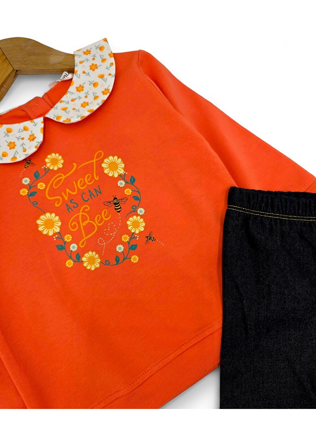 Kırmızı Kız Bebek 6-9-12-18-24 Aylık Bebe Yakalı, Pantalonlu Bebek Takımı-4