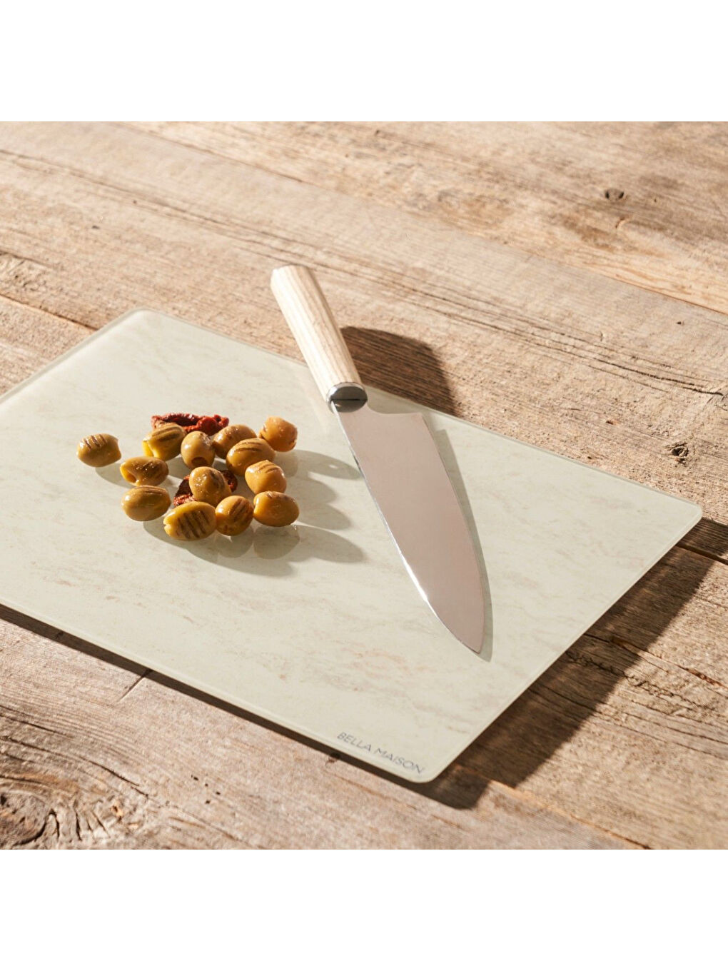 Marbella Cam Kesme Tahtası Ekru (35x25 cm)-3