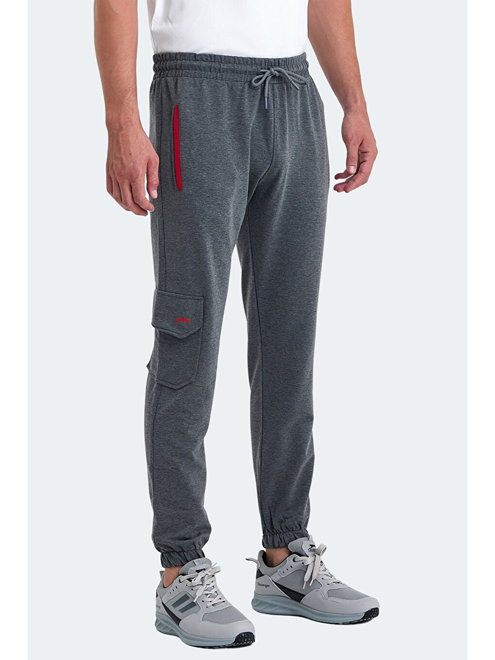 SLAZENGER Renksiz PARI Erkek Eşofman Altı Koyu Gri - 2