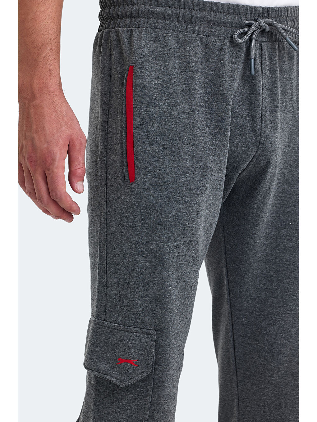 SLAZENGER Renksiz PARI Erkek Eşofman Altı Koyu Gri - 4