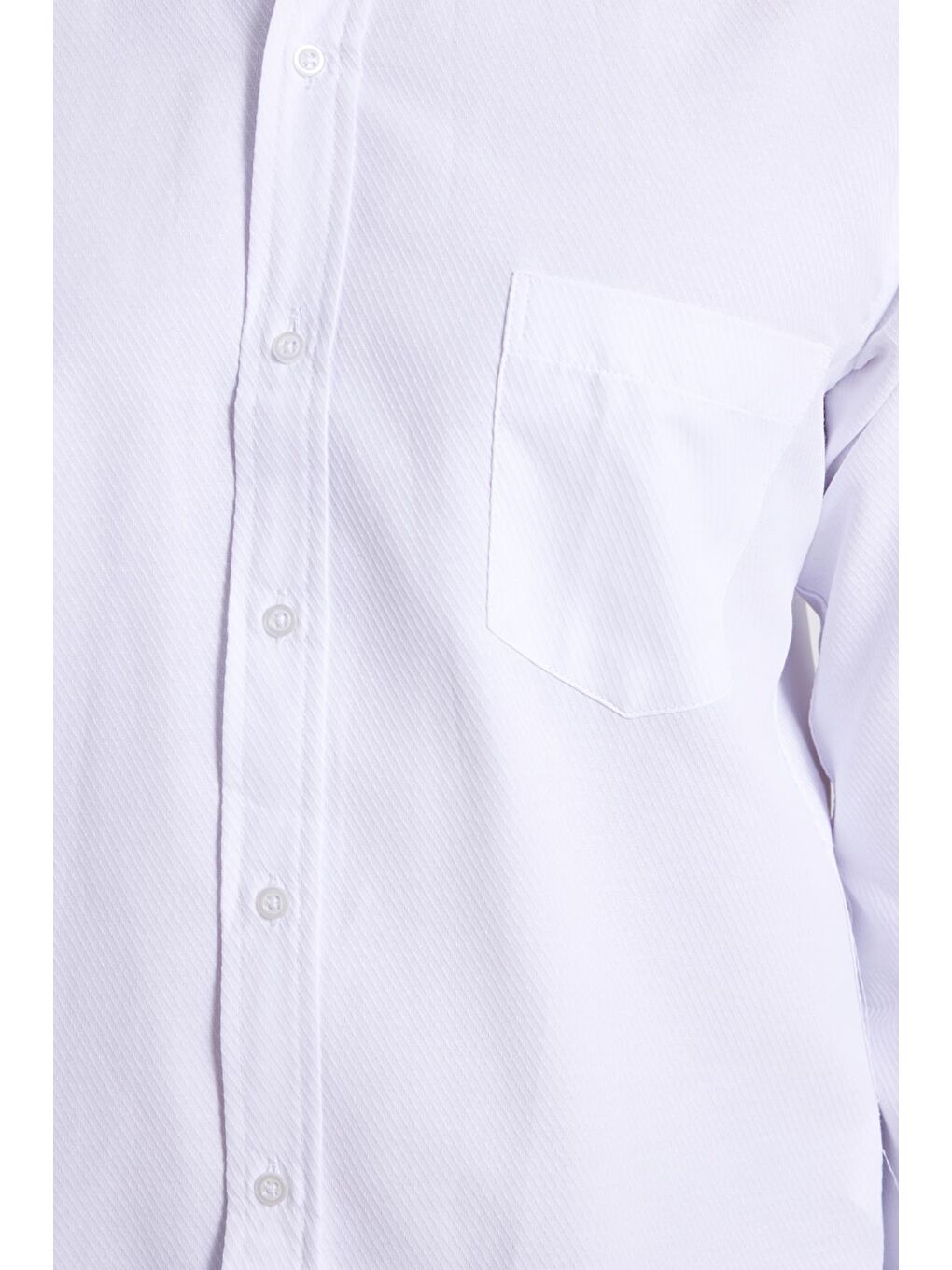 Erkek Regular Fit Klasik Kesim Desenli Beyaz Gömlek-2