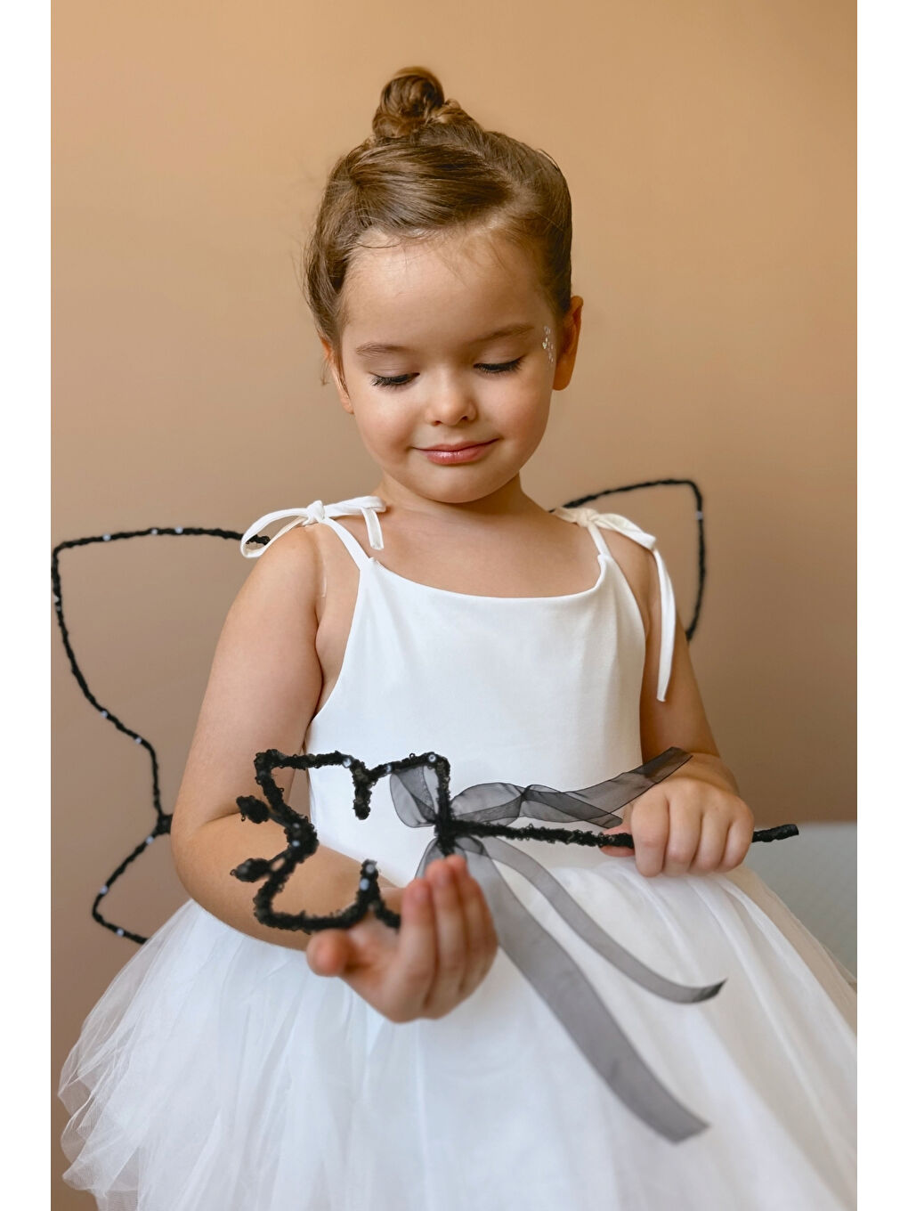 Siyah Pullu 2'li Kelebek Kanat Asa Set-1