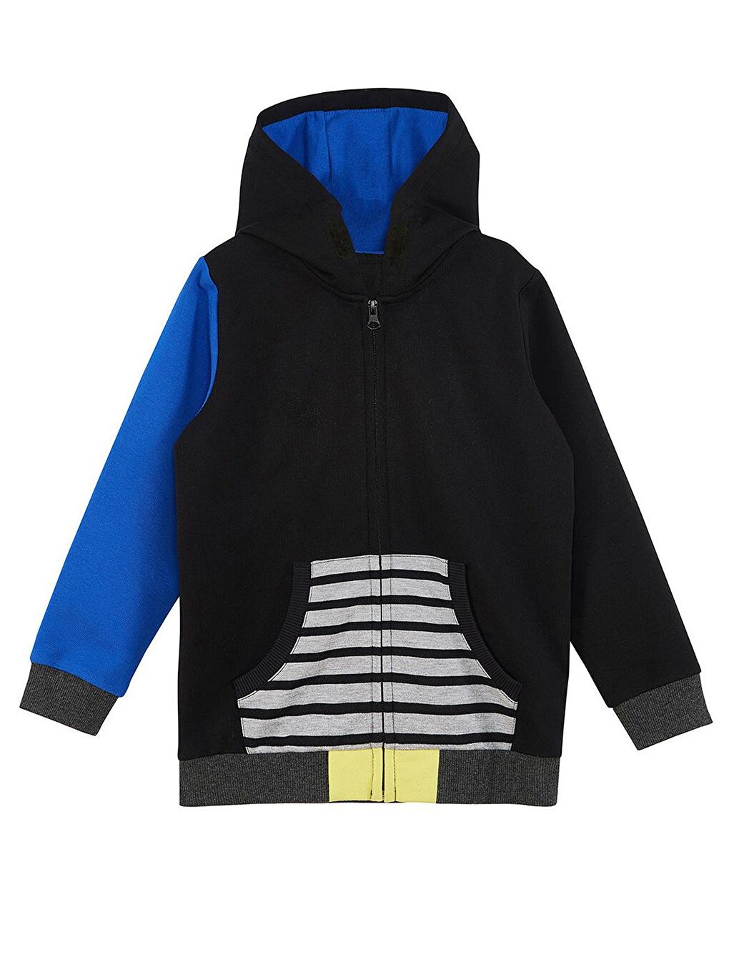 Gri Erkek Çocuk Çizgili Eşofman Takımı-2