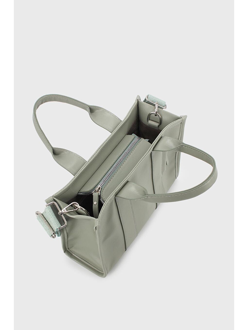 Turkuaz Kadın Mini Tote Çanta-2