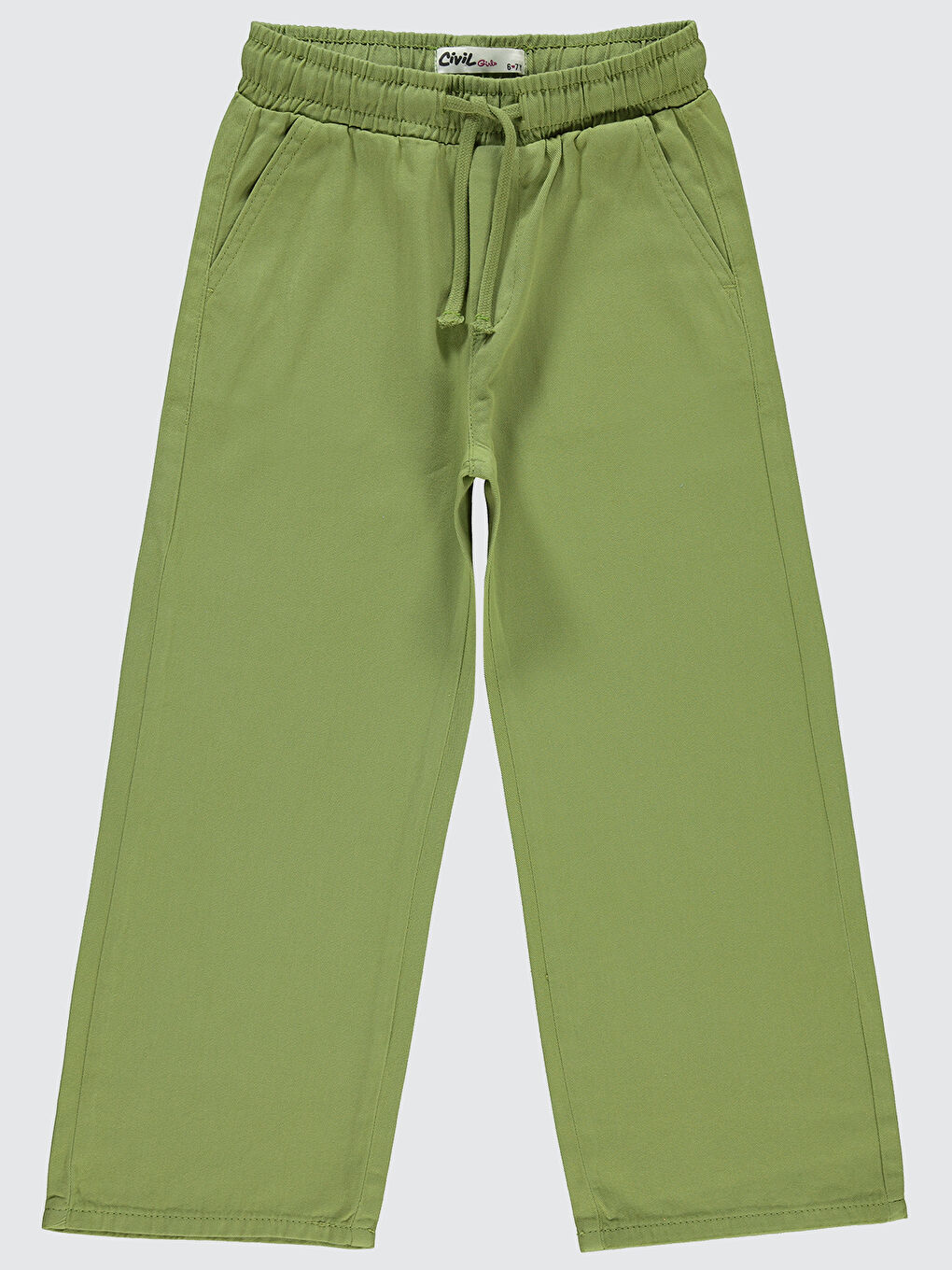 Girls Kız Çocuk Pantolon 6-9 Yaş Haki