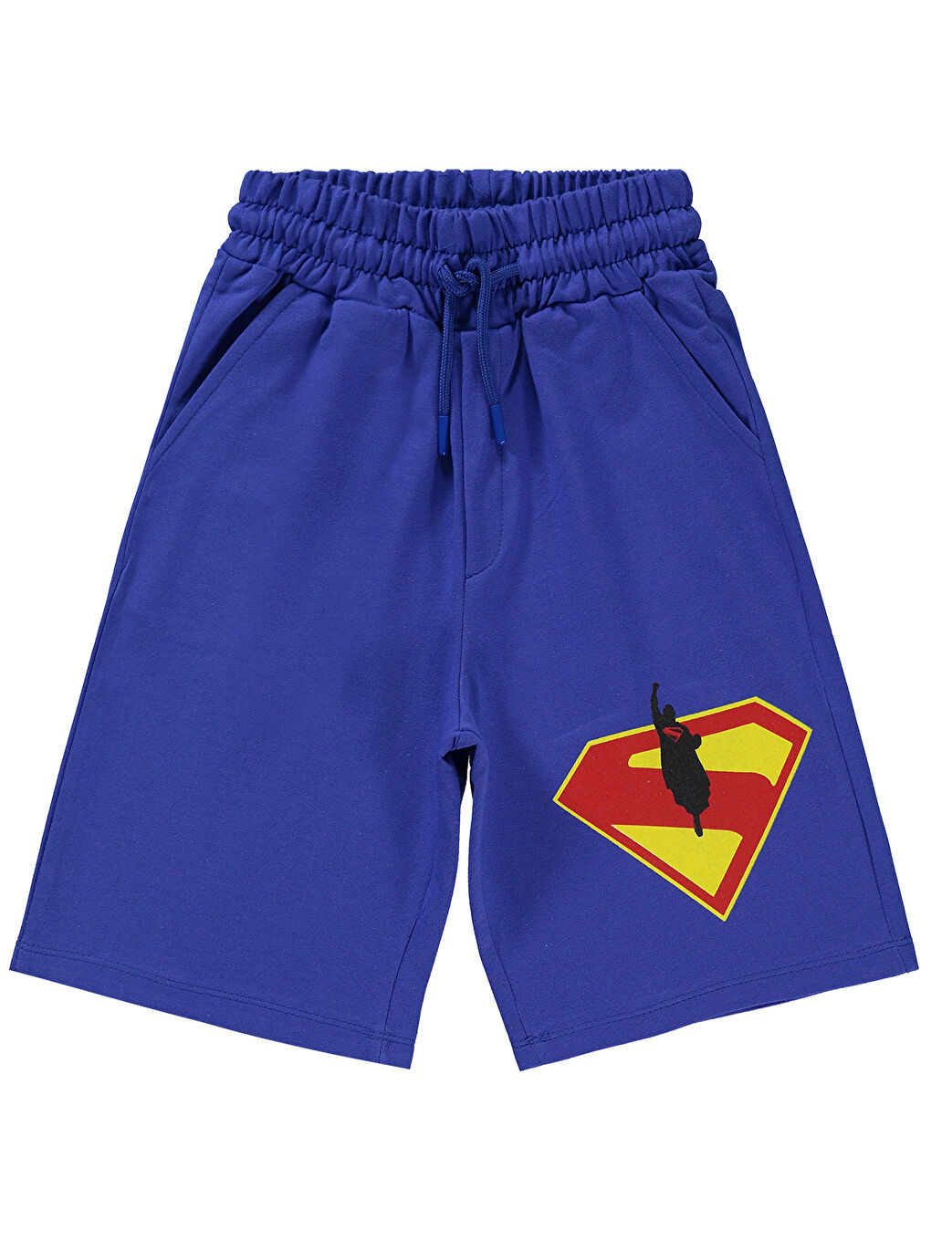Mavi Süperman Erkek Çocuk Kapri 6-9 Yaş Saks