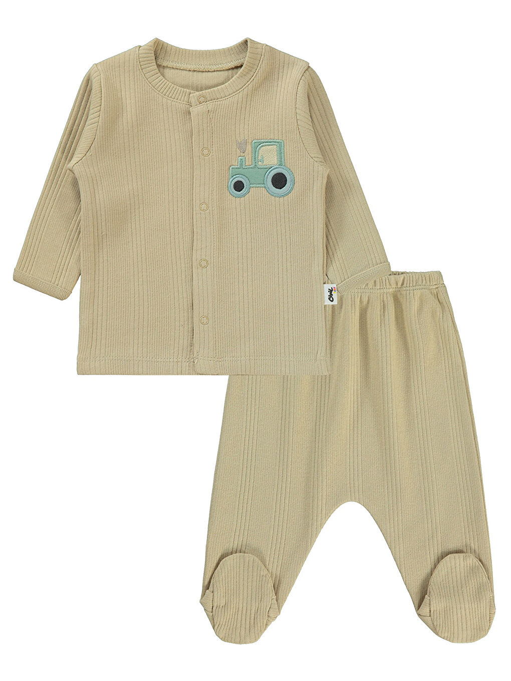 Kahverengi Baby Erkek Bebek Pijama Takımı 1-6 Ay Sütlü Kahve