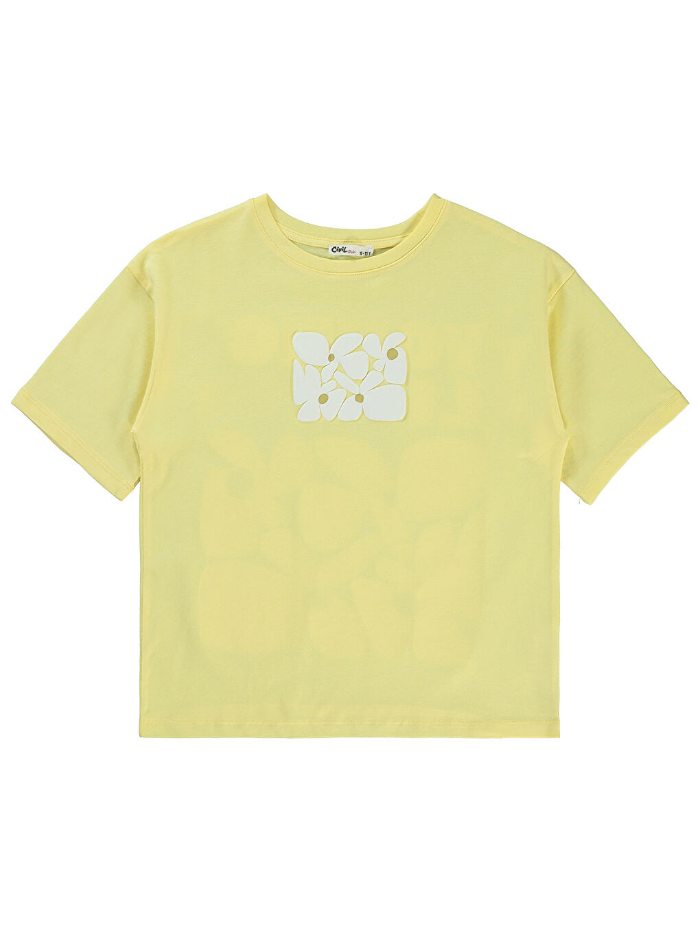 Girls Kız Çocuk Tişört 10-13 Yaş Açık Sarı