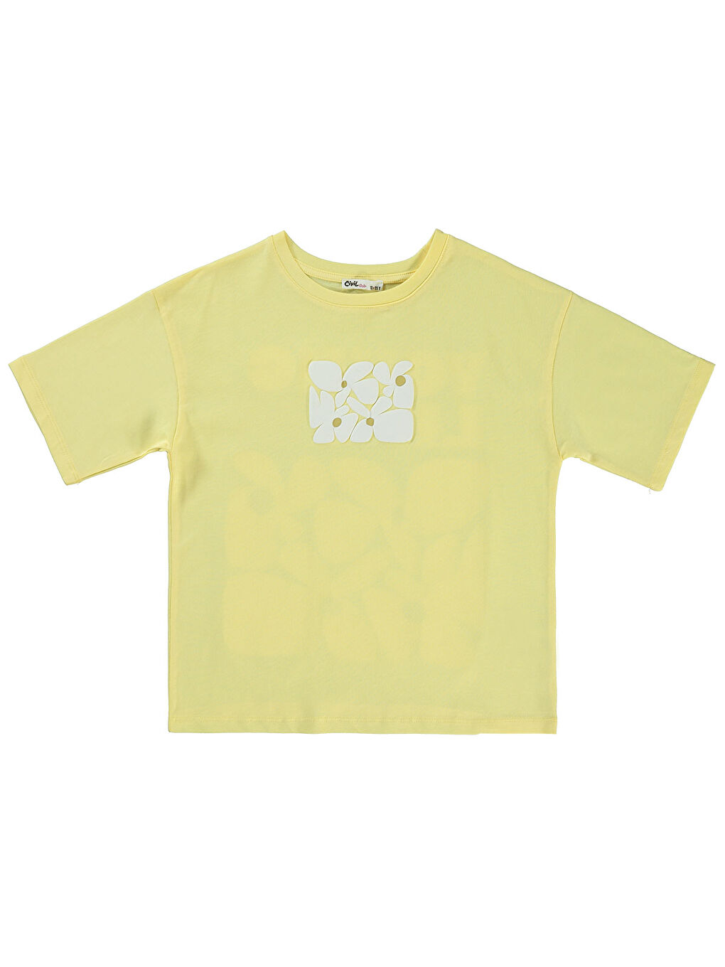 Girls Kız Çocuk Tişört 10-13 Yaş Açık Sarı-2