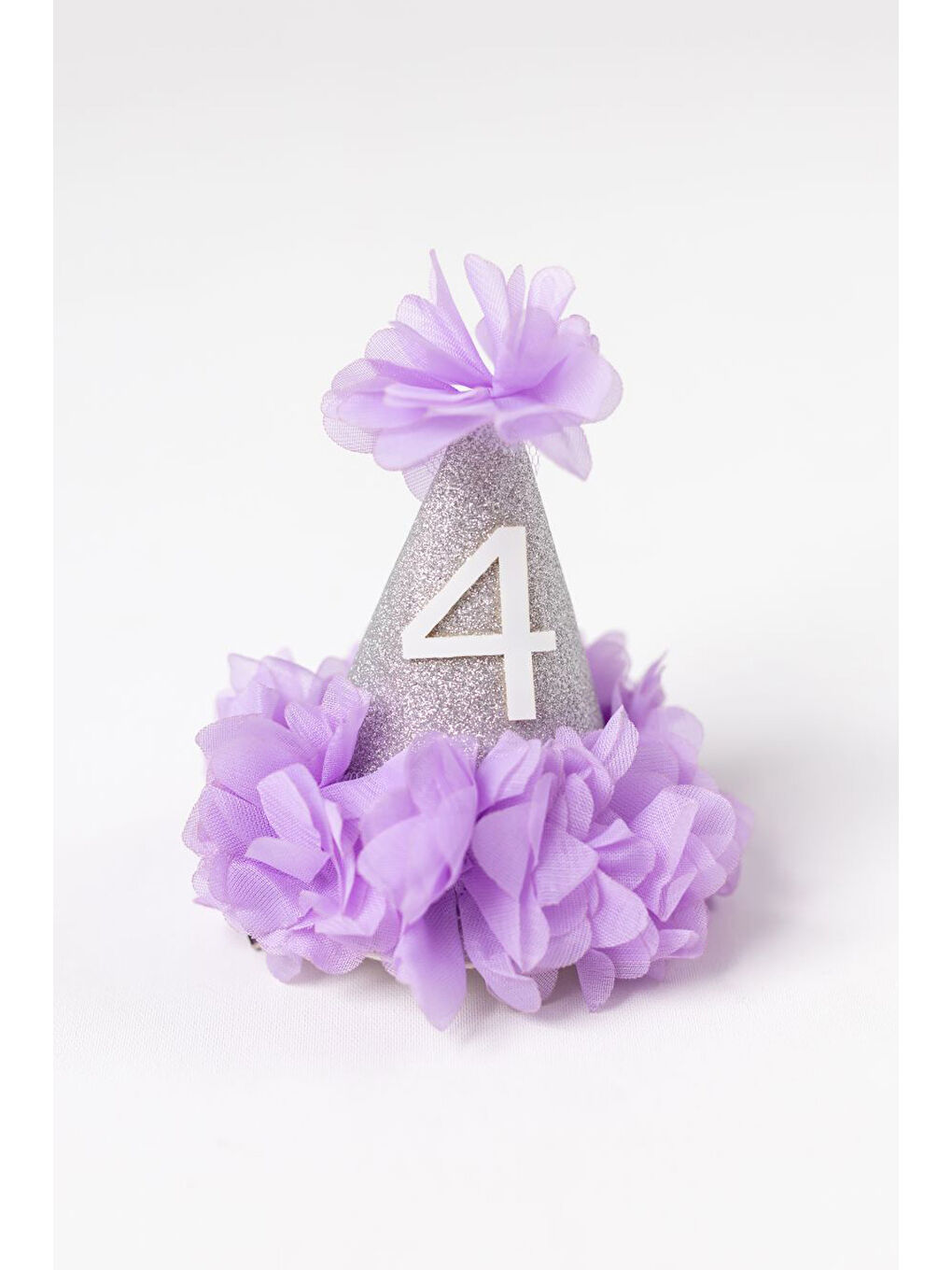 Lila 4 Yaş Huni Doğum Günü Klips Toka