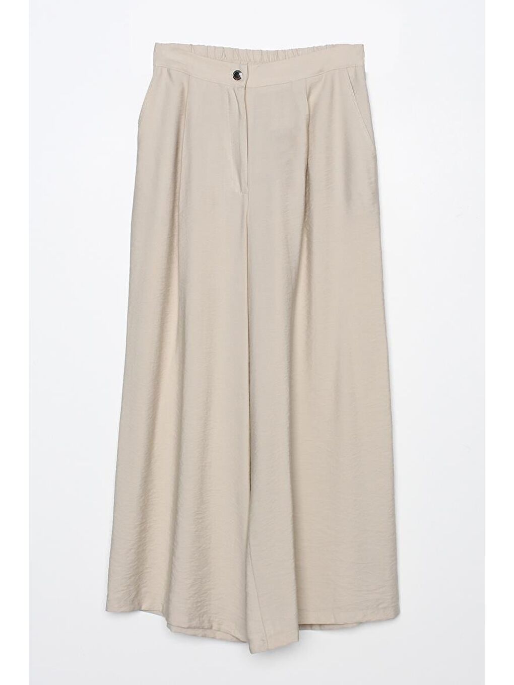 Bej-Garnili Yırtmaç Detaylı Pantolonlu Takım-5