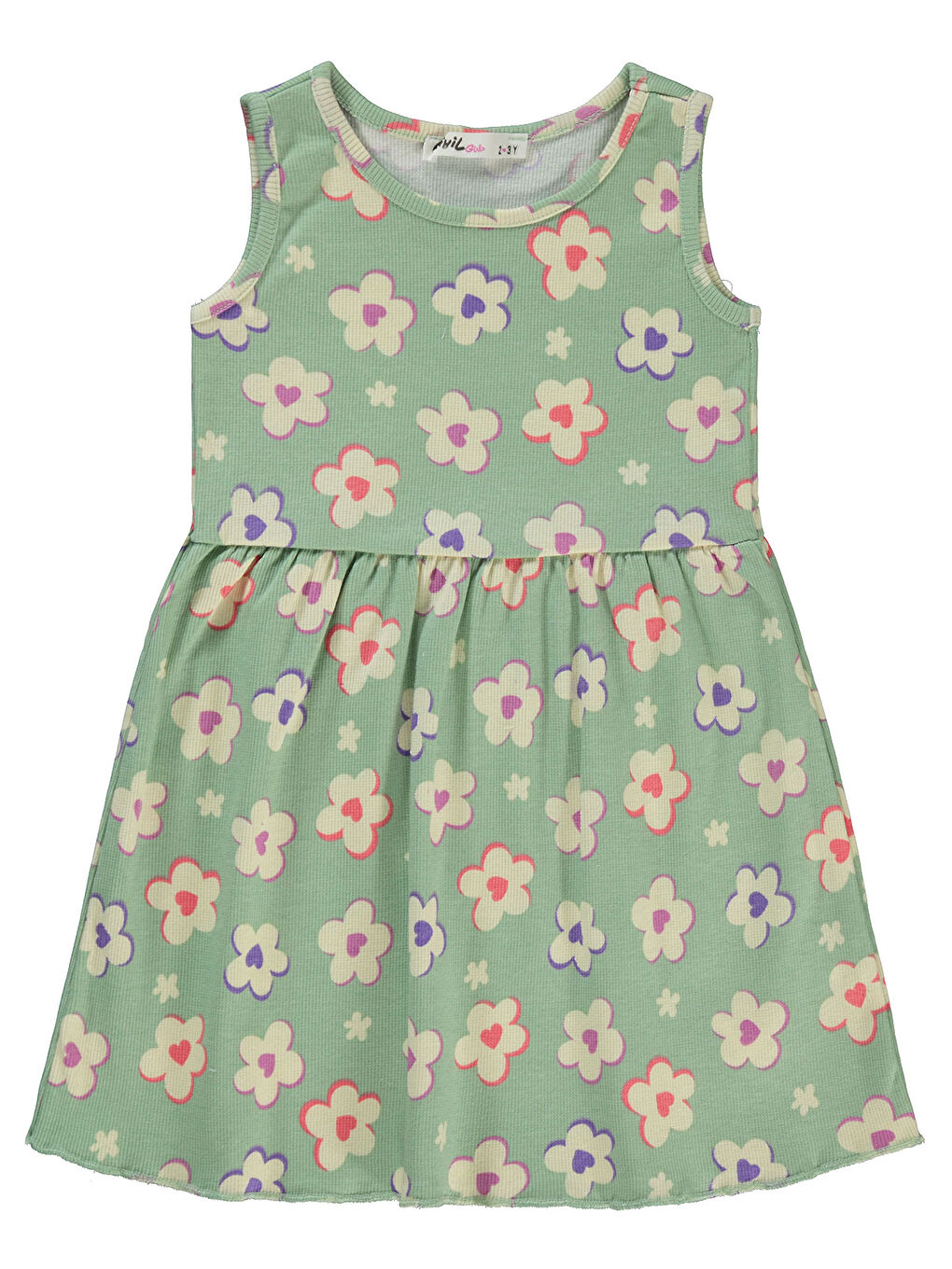 Girls Kız Çocuk Elbise 2-5 Yaş Çağla Yeşili