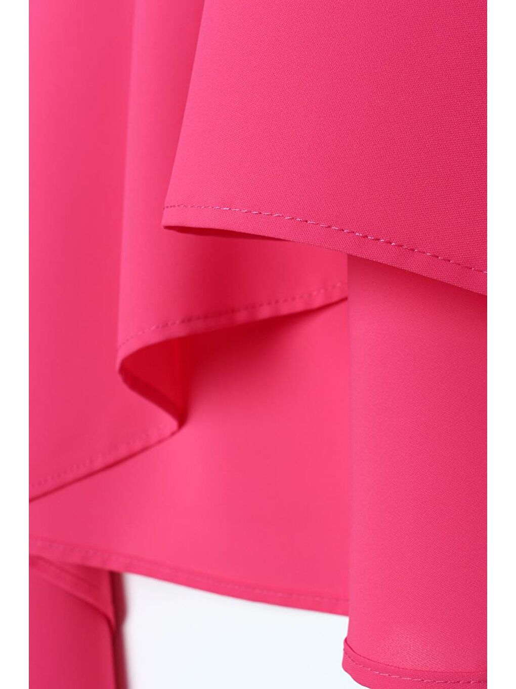 Pembe-Asimetrik Kesim Tunikli Bol Paça Pantolonlu Takım-7