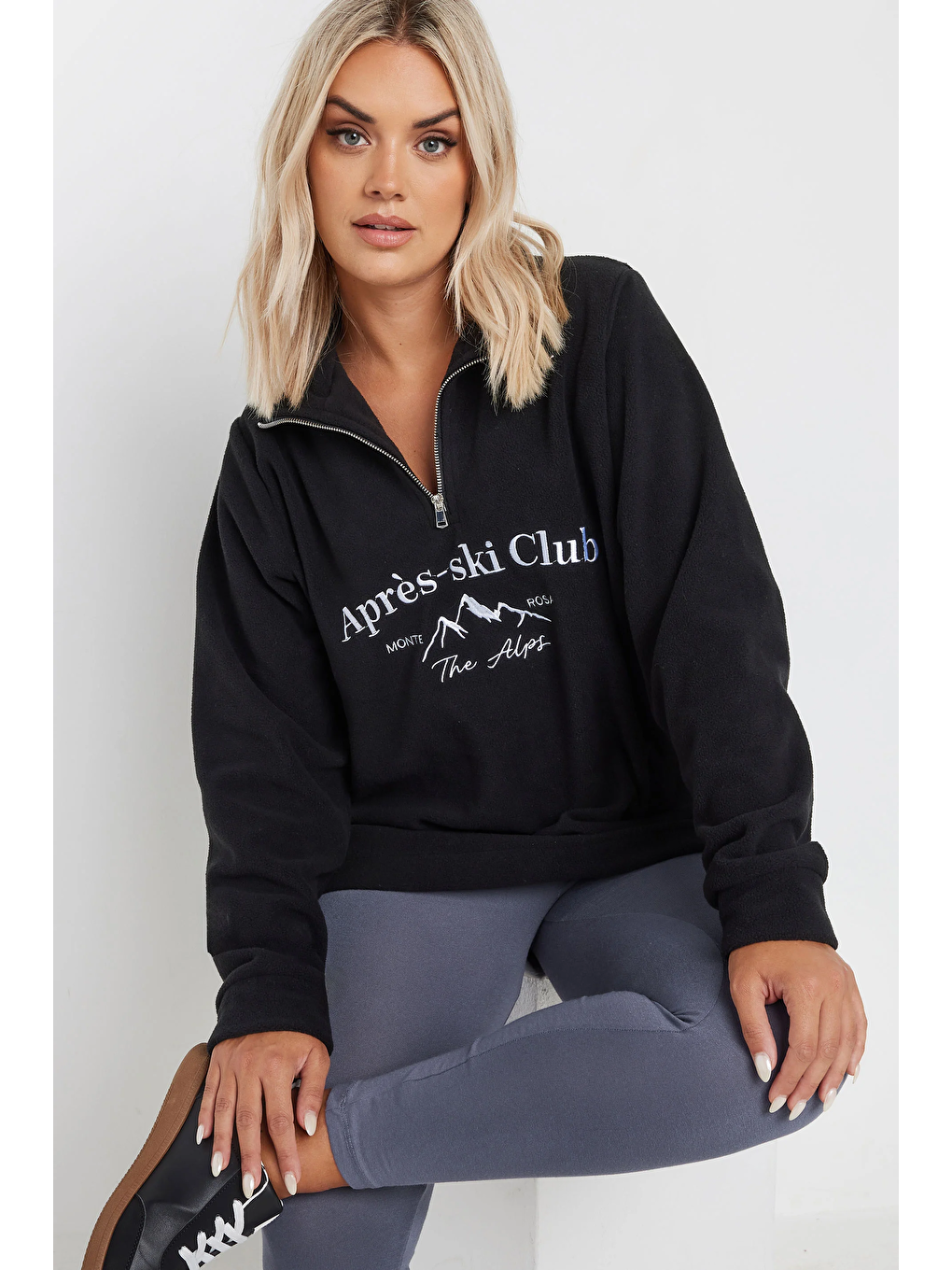 Gri Büyük Beden Vücudu Saran Elastanlı Streç Tayt 143595-4