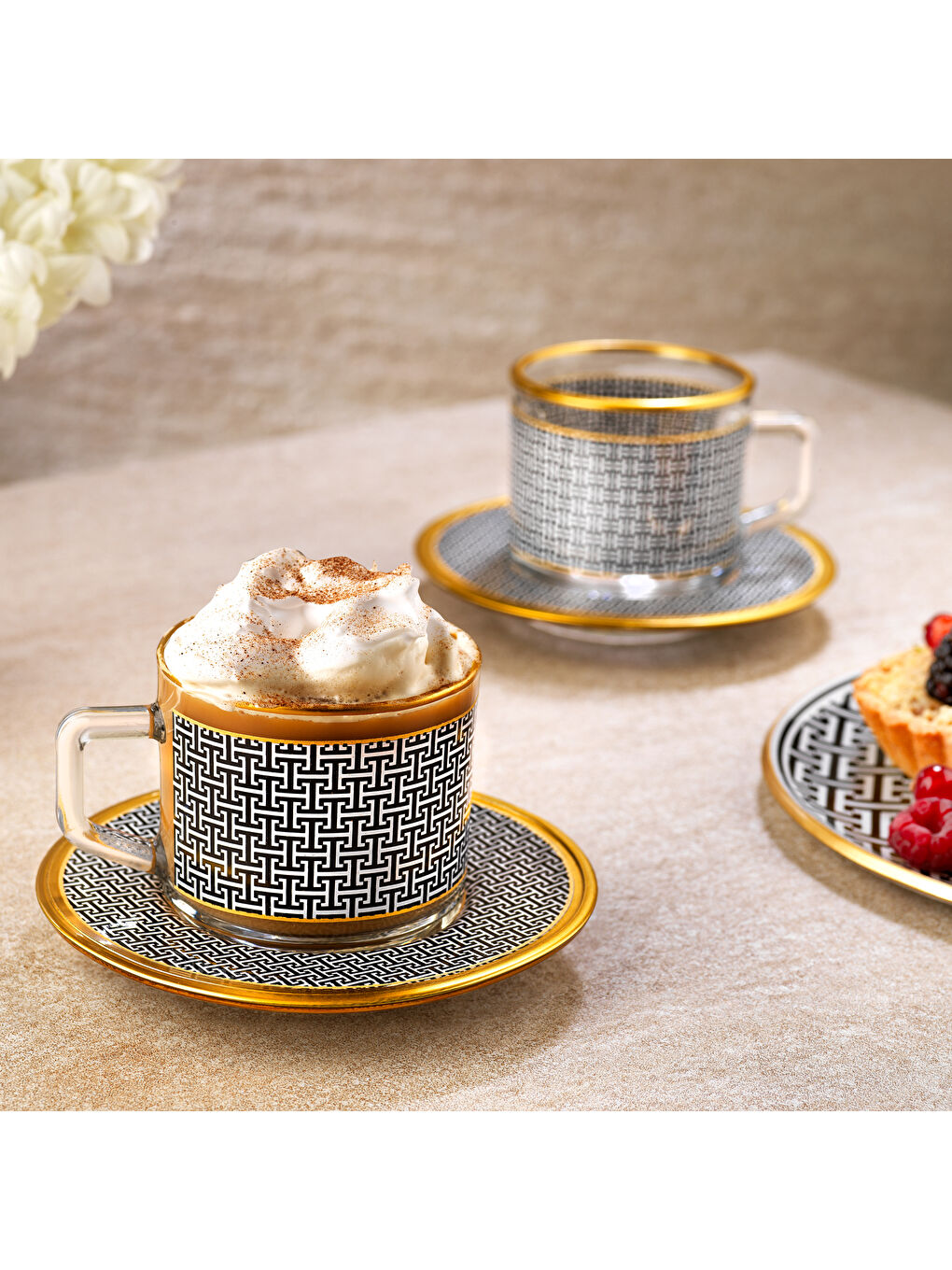 Tommy 2 Kişilik Kahve Sunum Seti-Siyah-1