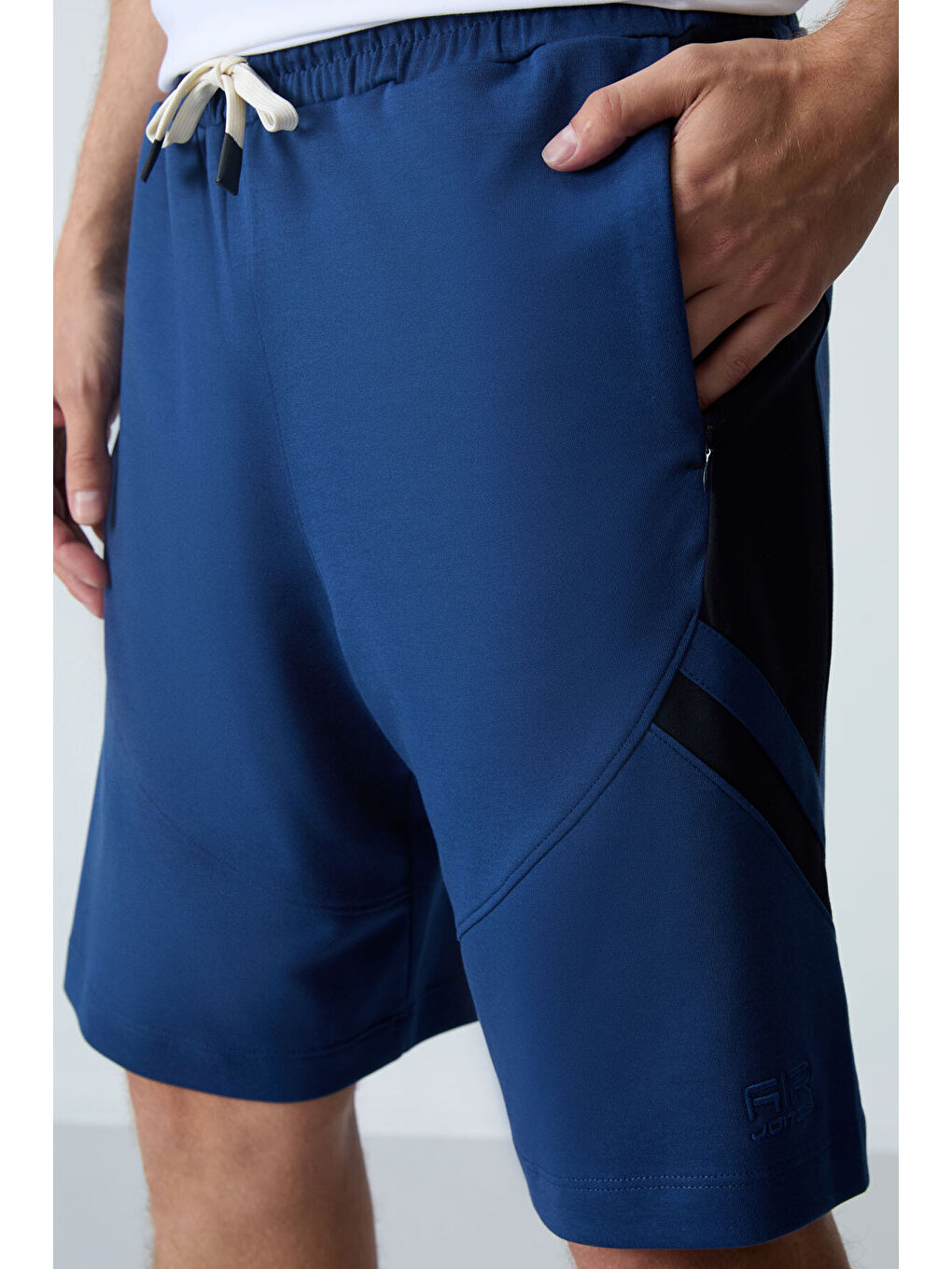 Lacivert Parlament Pamuklu Kalın Yumuşak Dokulu Standart Fit Basic Erkek Şort  - 81281-4