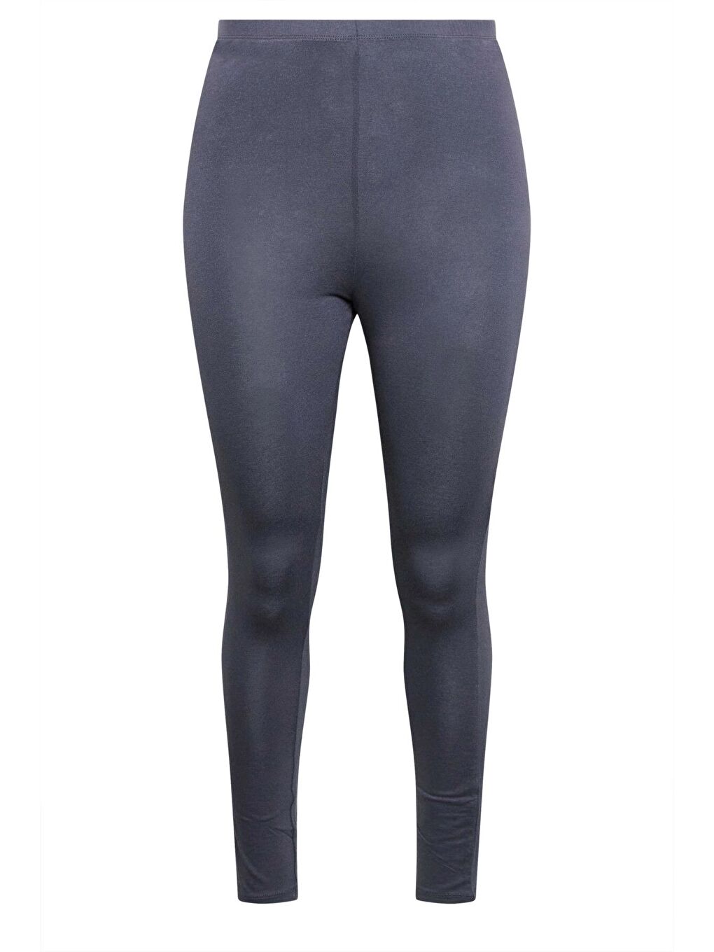 Gri Büyük Beden Vücudu Saran Elastanlı Streç Tayt 143595-6