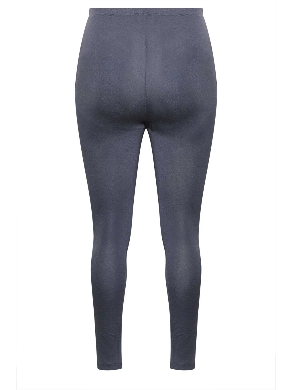 Gri Büyük Beden Vücudu Saran Elastanlı Streç Tayt 143595-7