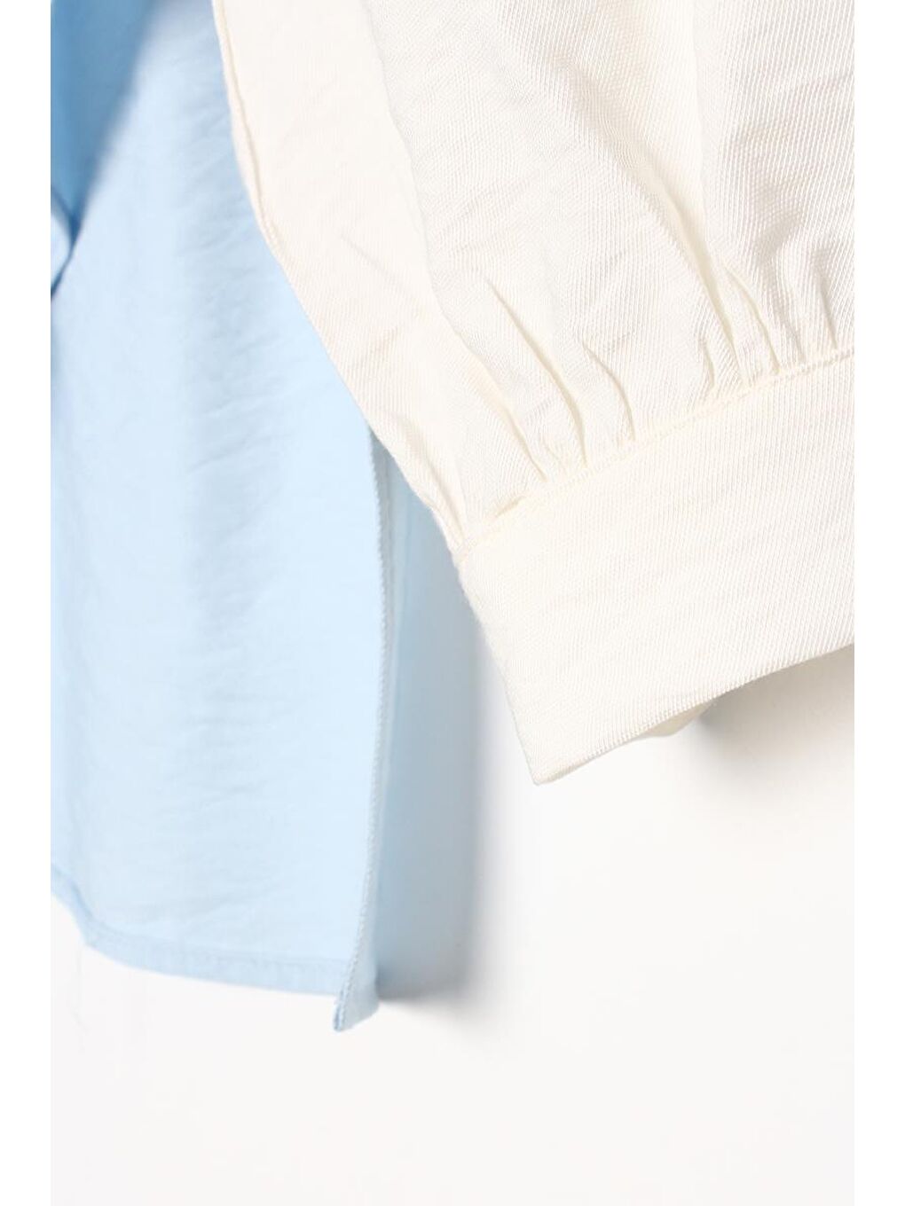 Açık Mavi-Garnili Yırtmaç Detaylı Pantolonlu Takım-6