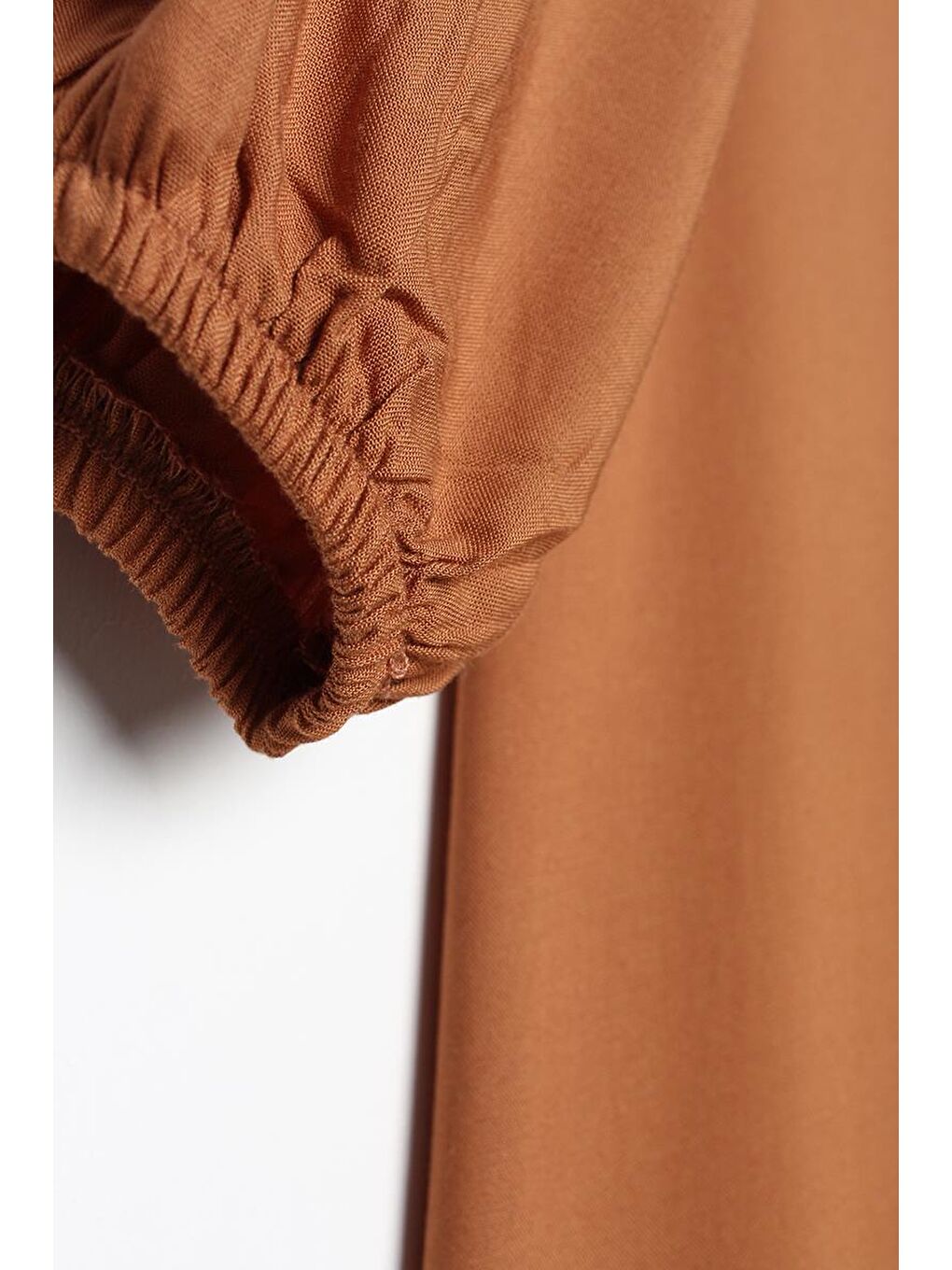 Kahverengi Tarçın-Viskon Degaje Detaylı Pantolonlu Takım-8