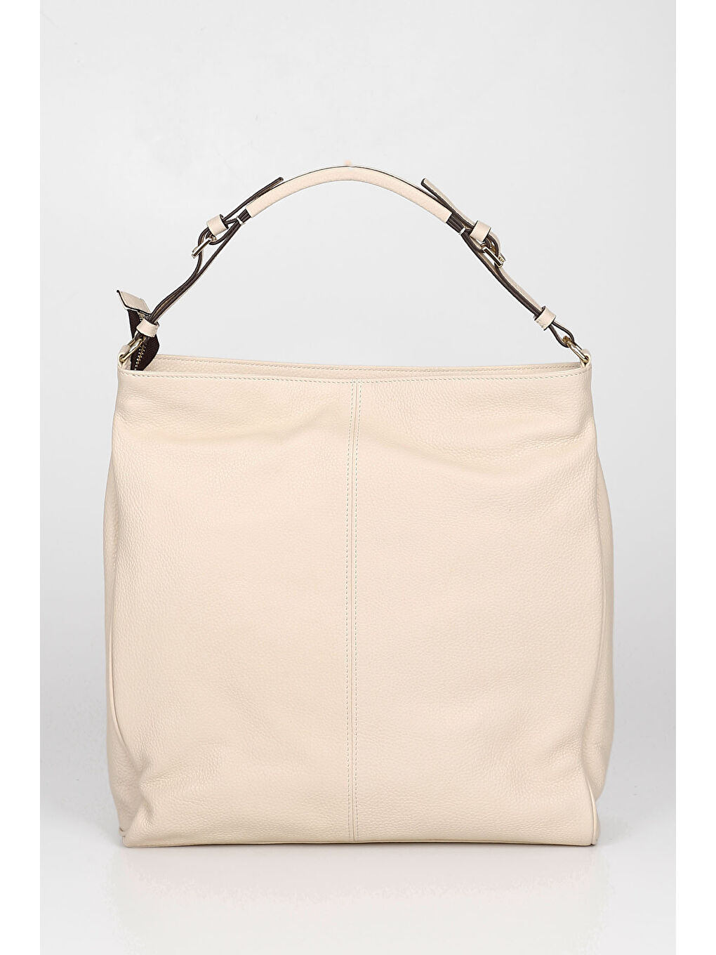 Bej Kadın BEJ Hakiki Deri El ve Omuz Çantası-4