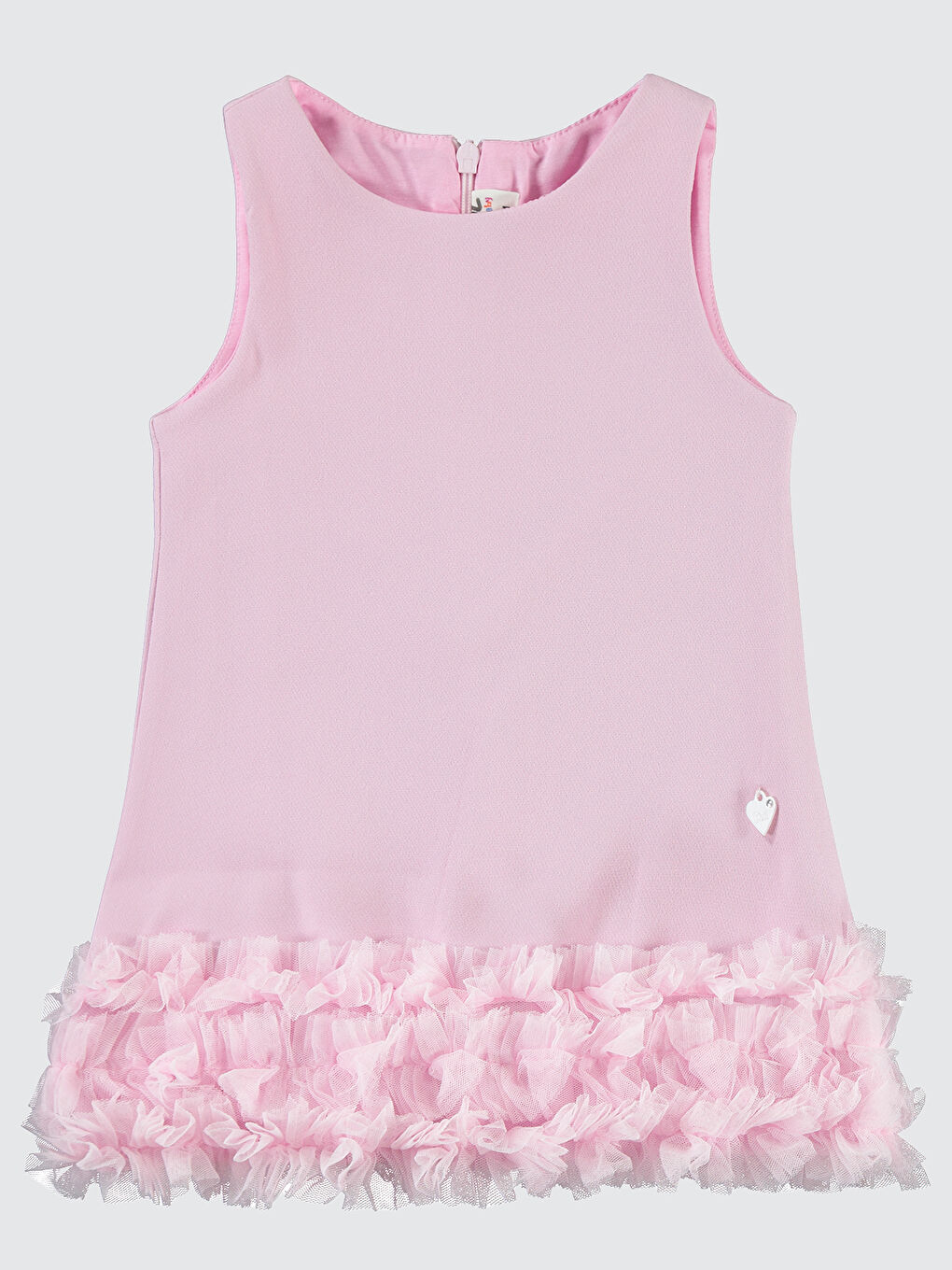 Baby Kız Bebek Elbise 6-18 Ay Pudra Pembe