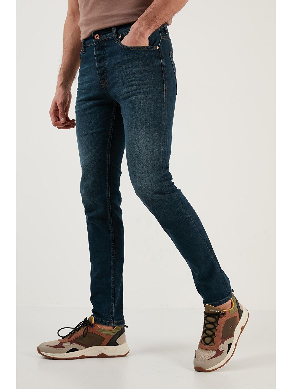 Buratti Lacivert Pamuklu Normal Bel Slim Fit Dar Paça Jeans 1118F11NAPOLI - 2