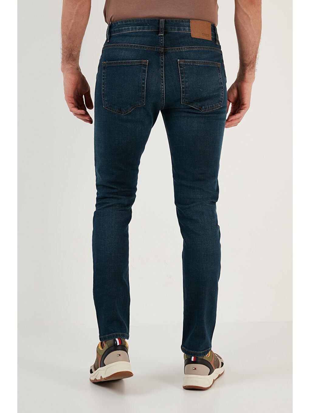 Buratti Lacivert Pamuklu Normal Bel Slim Fit Dar Paça Jeans 1118F11NAPOLI - 4