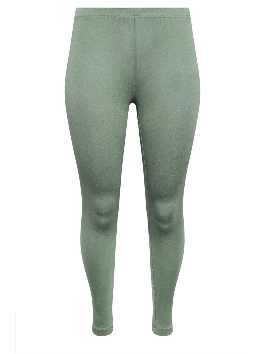 Yeşil Büyük Beden Vücudu Saran Elastanlı Streç Tayt 143597-4