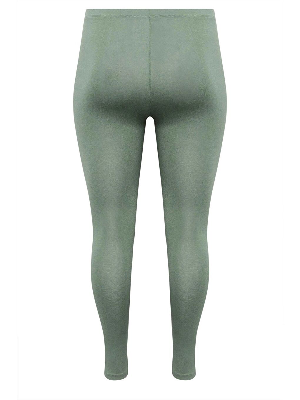 Yeşil Büyük Beden Vücudu Saran Elastanlı Streç Tayt 143597-5