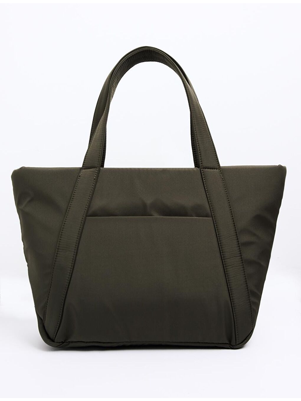 Haki Büyük Boy Paraşüt Kumaş Omuz Çantası-2