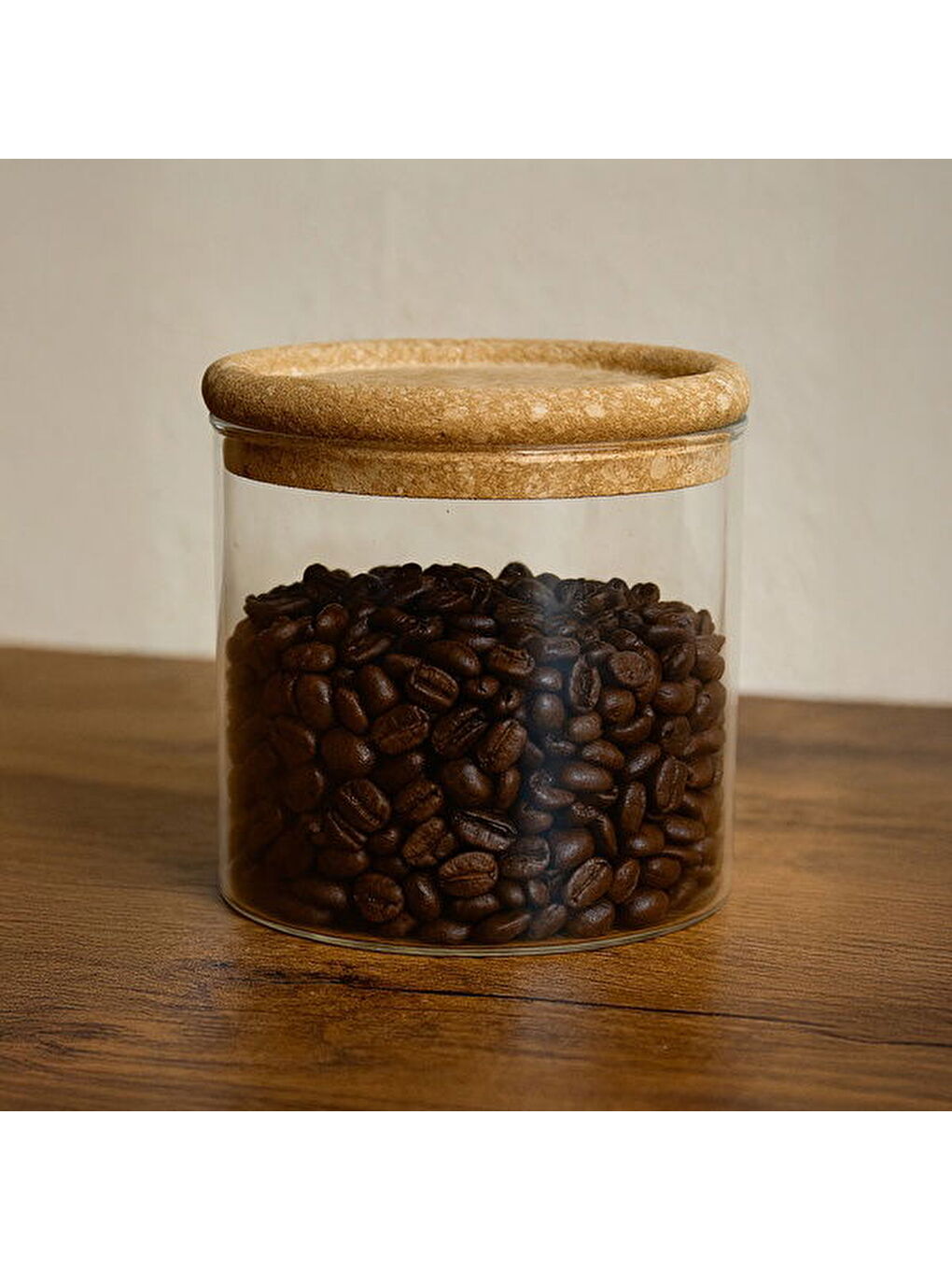 Beyaz Joseph Cam Kavanoz - Şeffaf / Açık Kahverengi - 800 ml