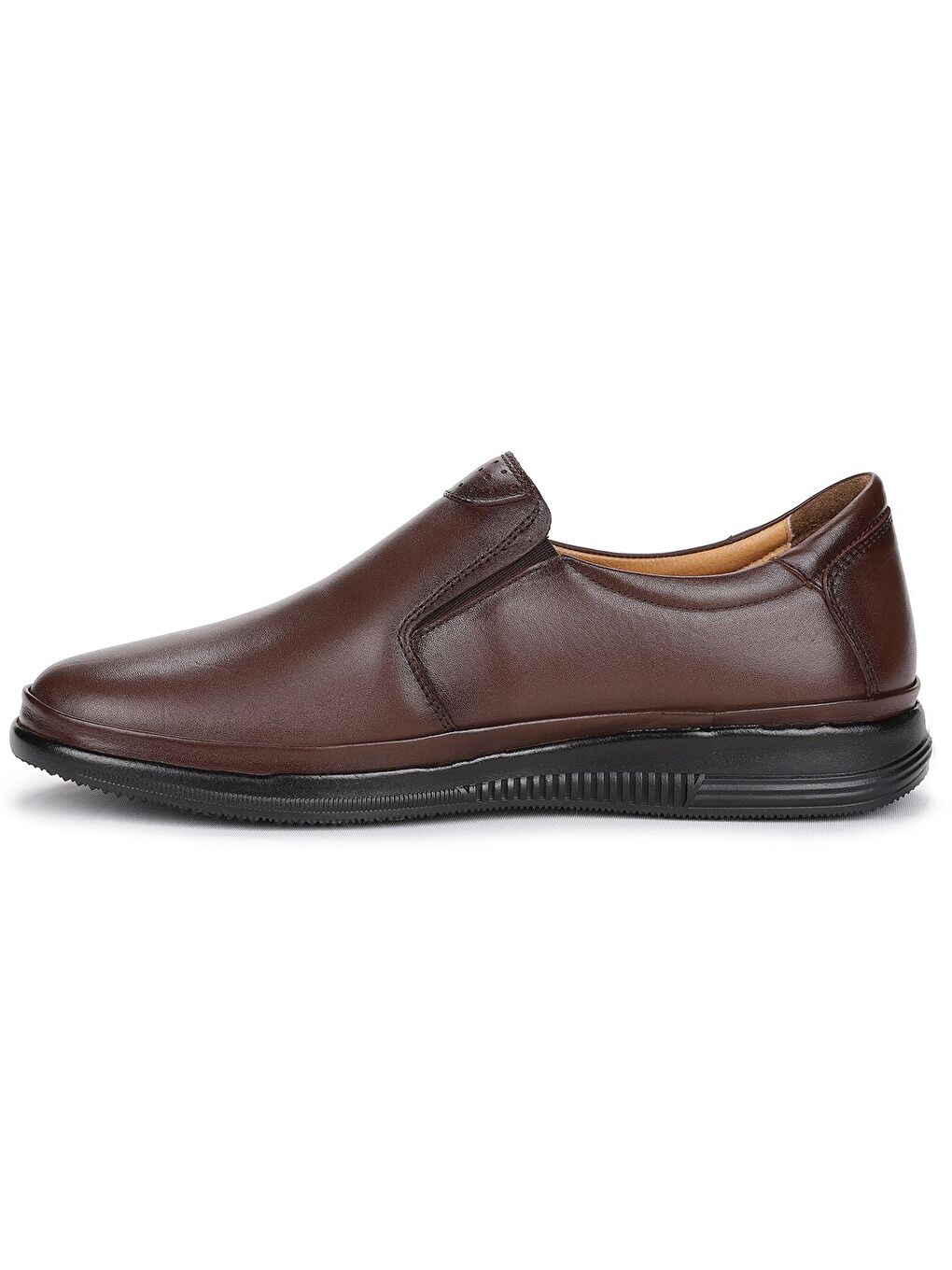 Kahverengi %100 Deri Kauçuk Taban Erkek Comfort Ayakkabı 2003 Rdw-4