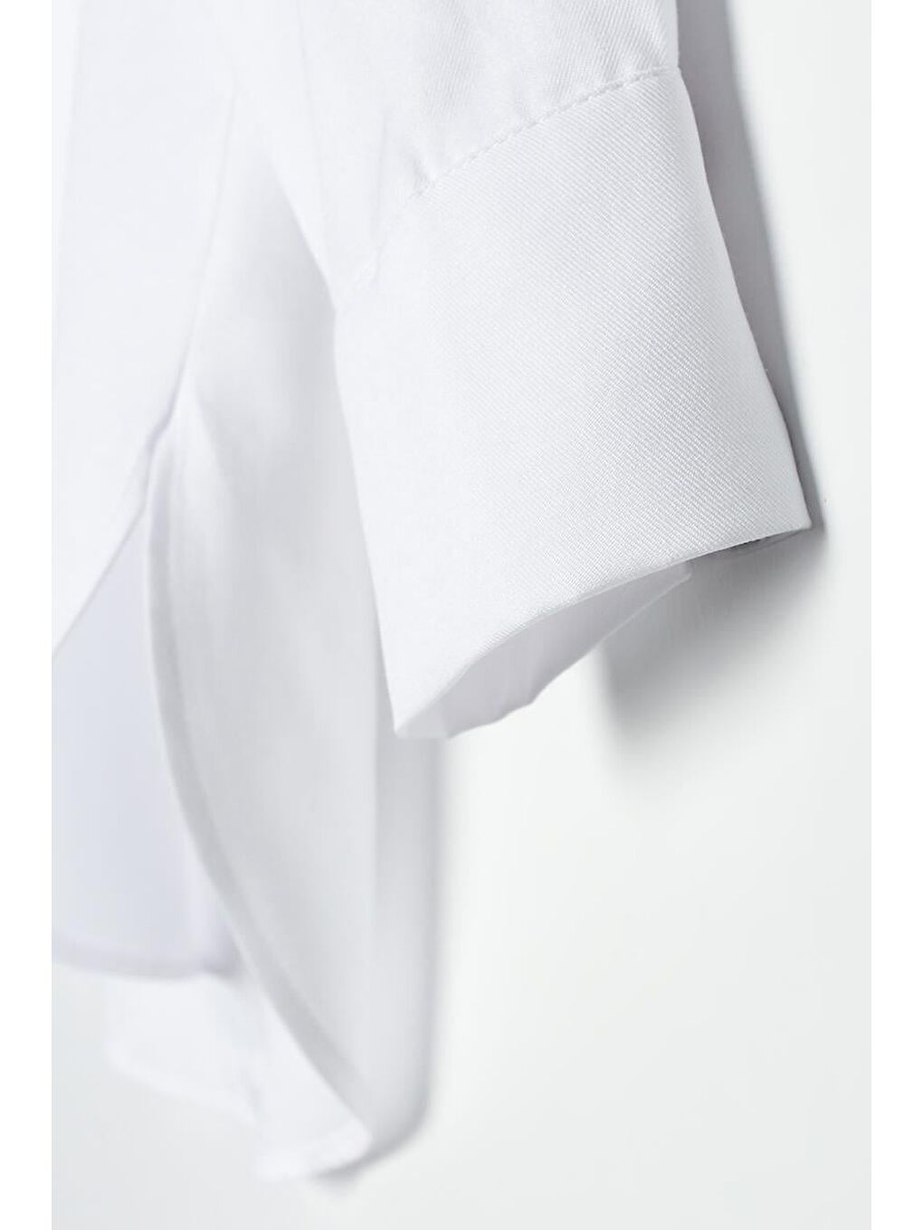 Beyaz Oversize Basic Gömlek-4