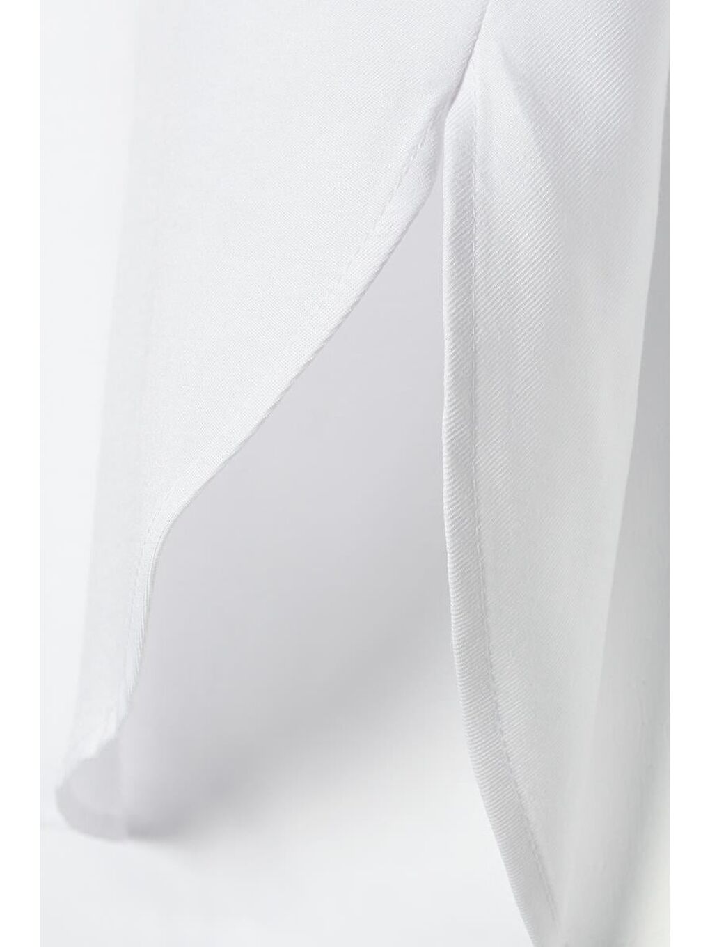 Beyaz Oversize Basic Gömlek-5