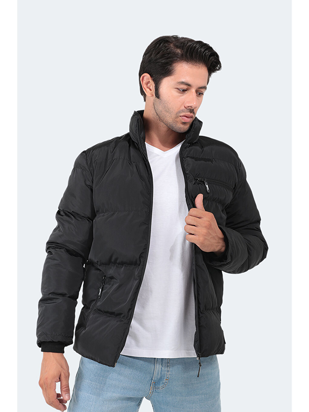 NALDO Erkek Mont Siyah-1