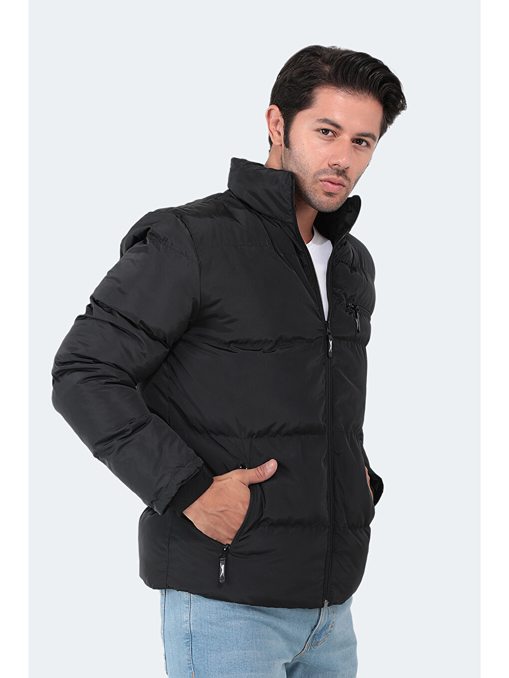 NALDO Erkek Mont Siyah-2