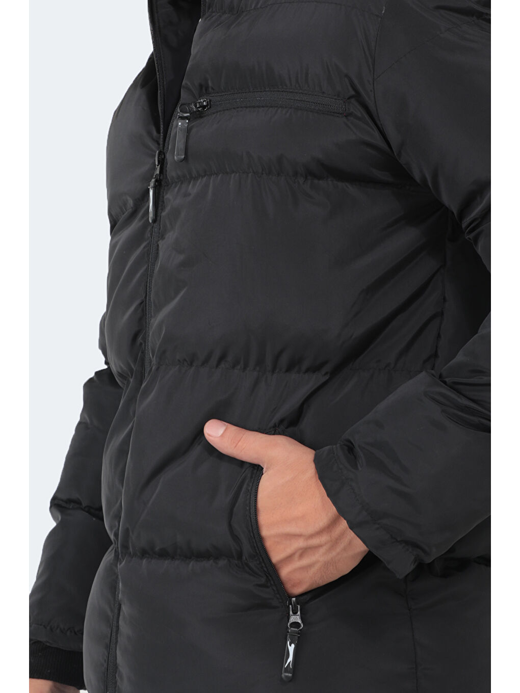 NALDO Erkek Mont Siyah-3