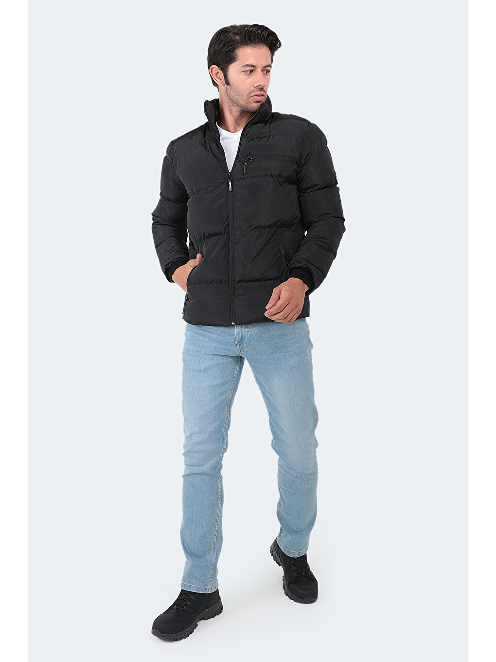 NALDO Erkek Mont Siyah-6