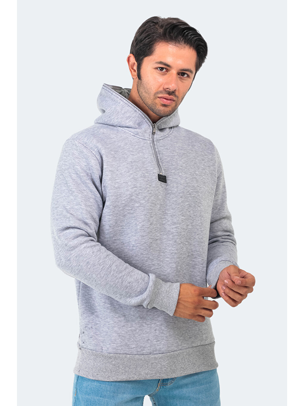 SLAZENGER BAHA Erkek Sweatshirt Gri