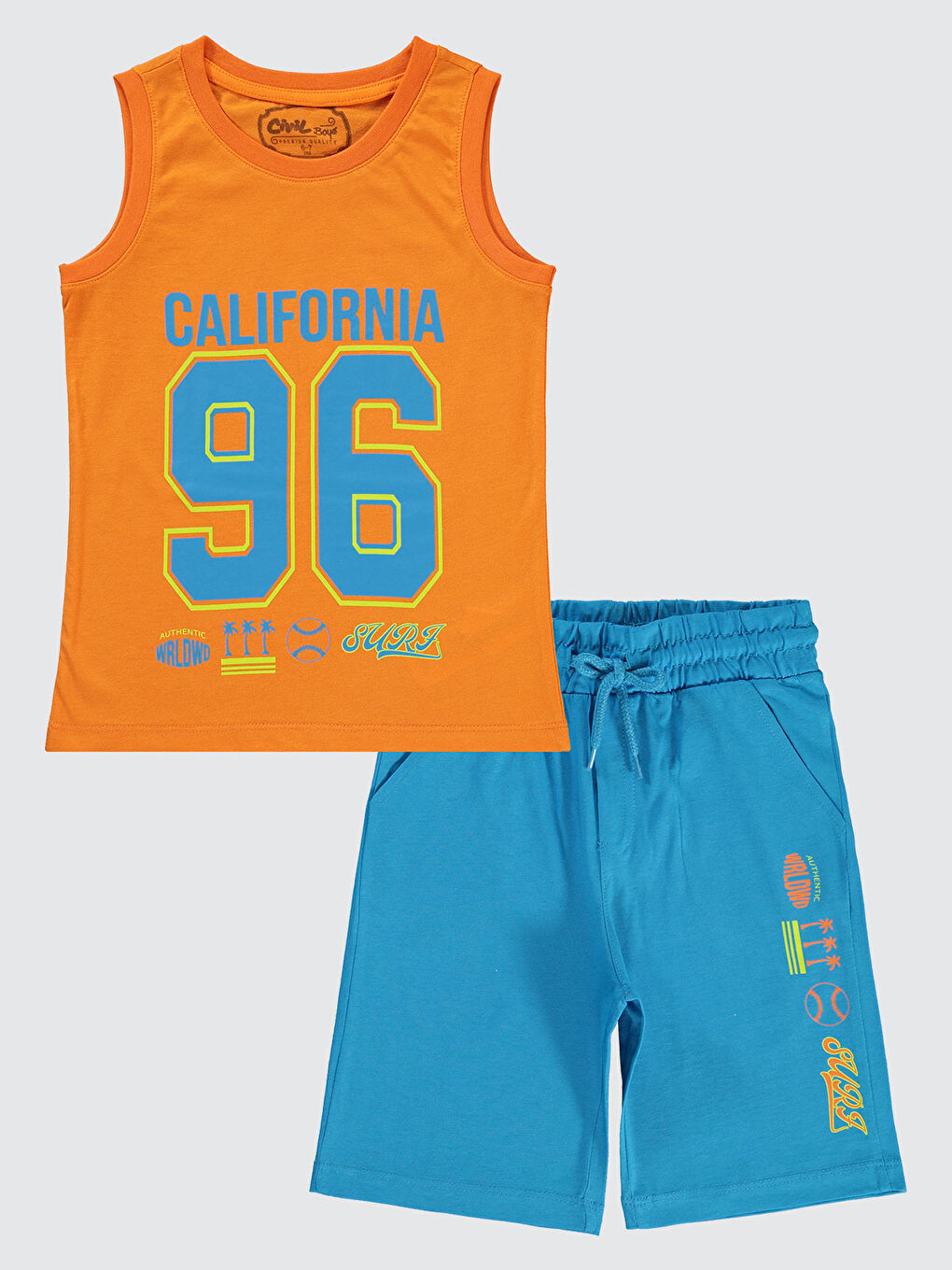 Turuncu Boys Erkek Çocuk Takım 6-9 Yaş Açık Oranj