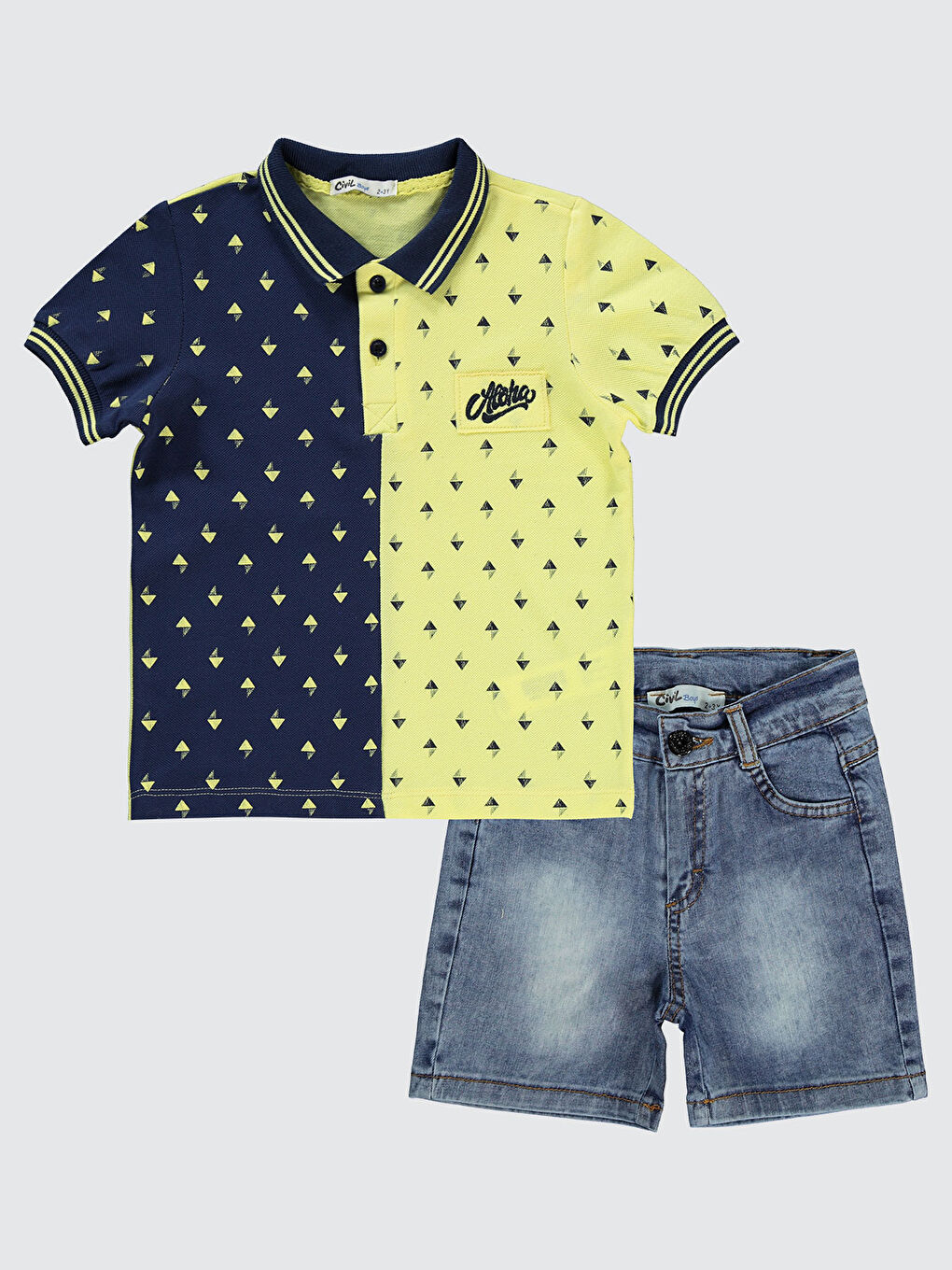 Boys Erkek Çocuk Takım 2-5 Yaş Sarı