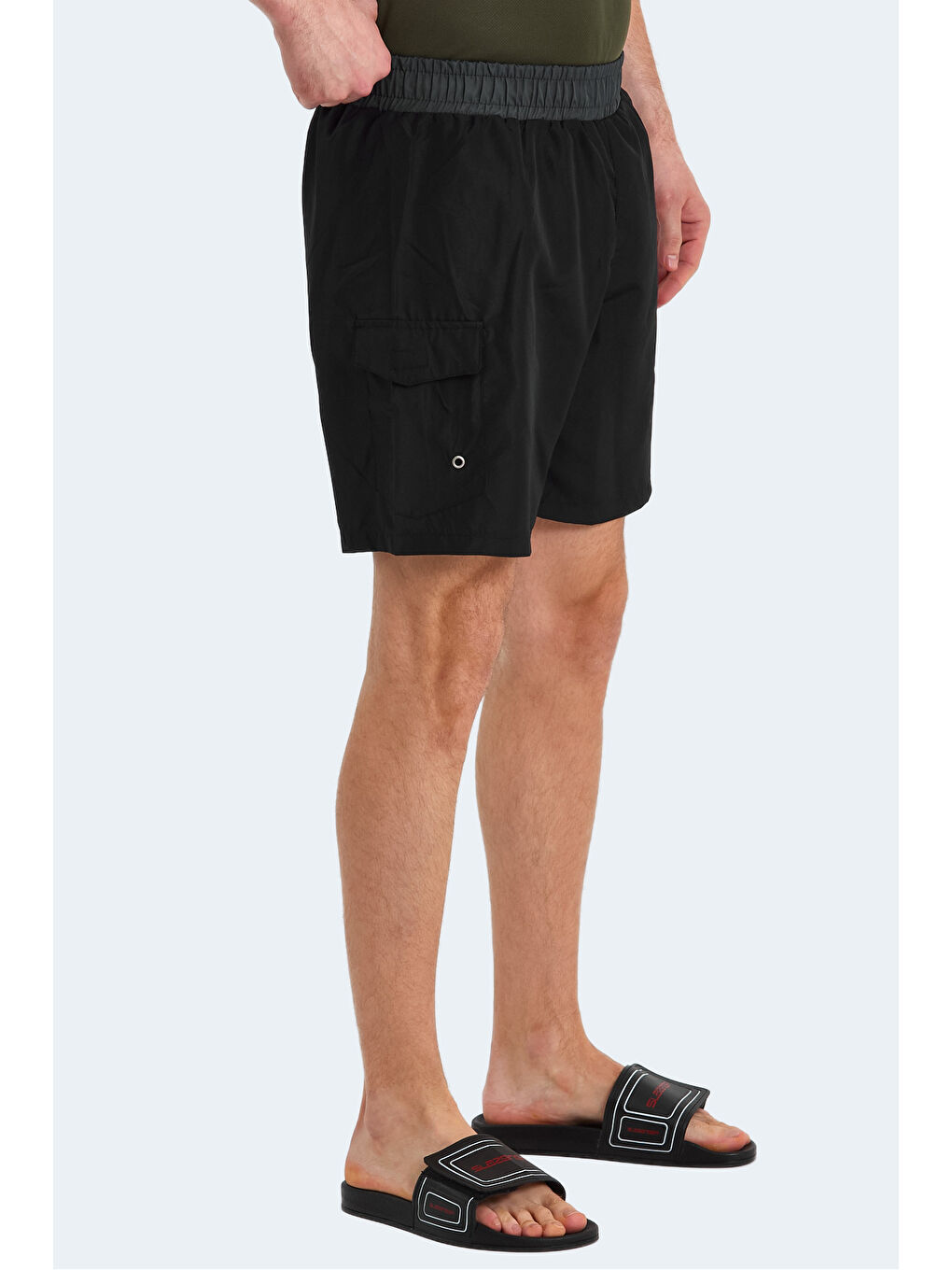 SLAZENGER RASMUS IN Erkek Mayo Siyah / Koyu Gri - 2