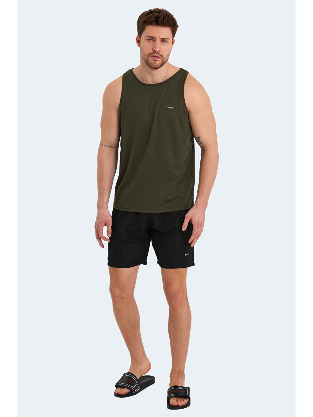 SLAZENGER RASMUS IN Erkek Mayo Siyah / Koyu Gri - 3