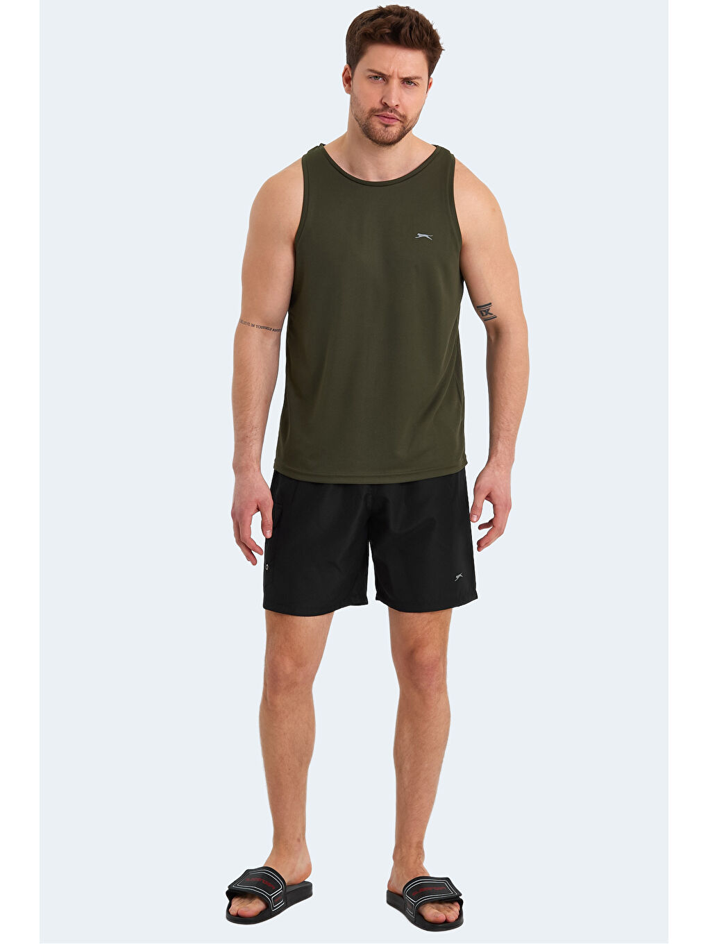 SLAZENGER RASMUS IN Erkek Mayo Siyah / Koyu Gri - 6