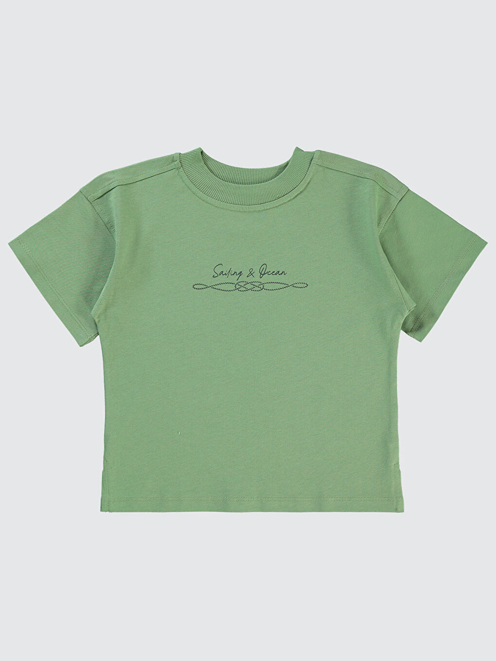 Boys Erkek Çocuk Tişört 2-5 Yaş Açık Haki