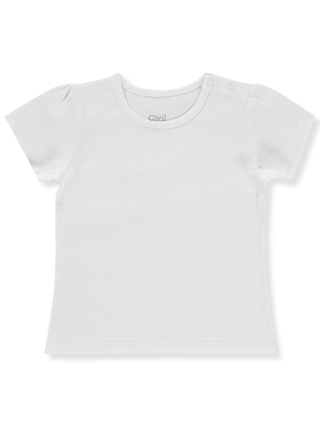 Baby Kız Bebek Tişört 6-18 Ay Beyaz