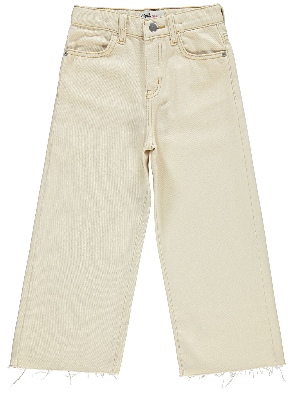 Girls Kız Çocuk Pantolon 10-13 Yaş Ekru