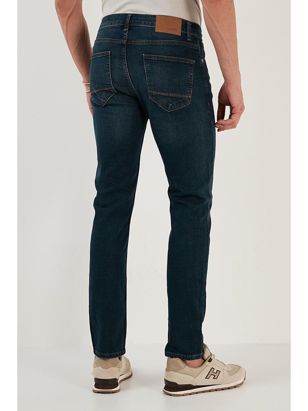 Buratti Lacivert Pamuklu Regular Fit Normal Bel Boru Paça Jeans 2202F11PARMA - 2